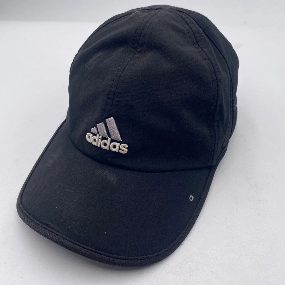 Adidas Climalite Performance Baseball Hat Mens OSFM Black Embroidered Logo Sport